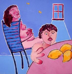 Voir le détail de cette oeuvre: Maternite aux trois citrons